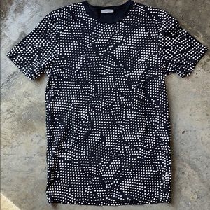 Black and white polka dot Tshirt